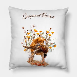 Brittany Spaniel Pillow