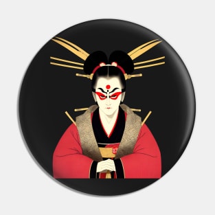 Ukiyo-e Japanese Art - Kabuki Actor Poster Pin