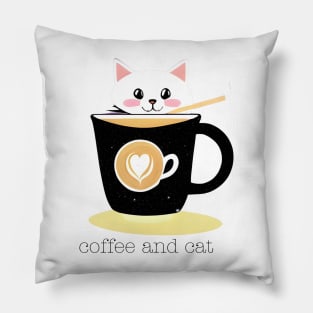 Coffee Cat Pillow