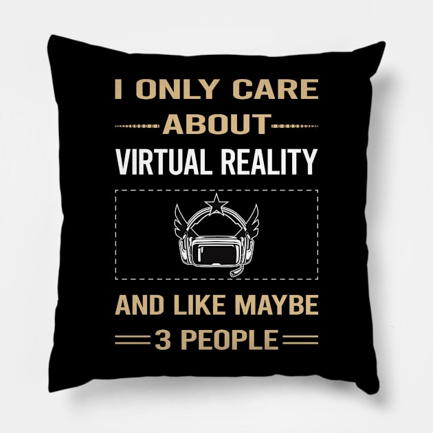 Funny 3 People Virtual Reality VR Pillow by symptomovertake