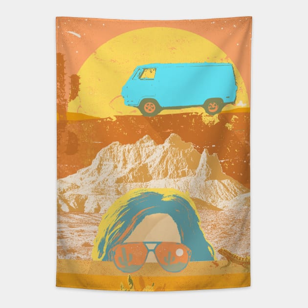 DESERT SUNSET Tapestry by Showdeer