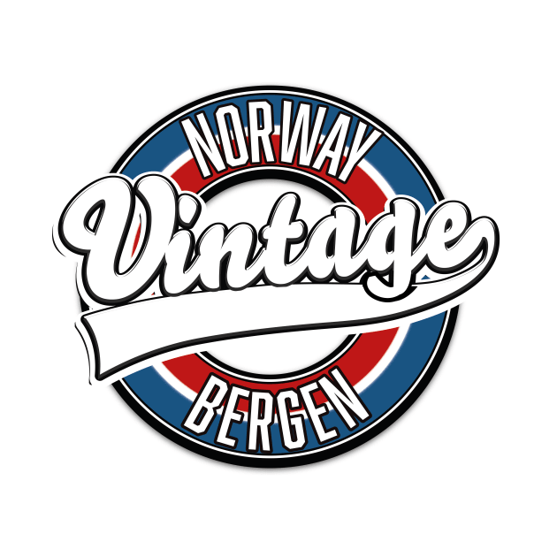 Bergen Norway vintage logo by nickemporium1