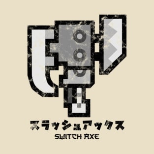 Monster Hunter World Switch Axe Kanji T-Shirt