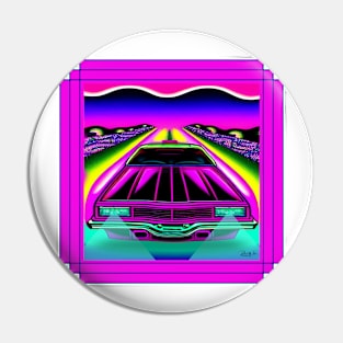 Cruising on a Saturday Night - Abstract Pin