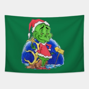 The Grinch Peep Tapestry