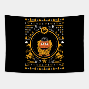 Christmas Gritty Mascot! Tapestry