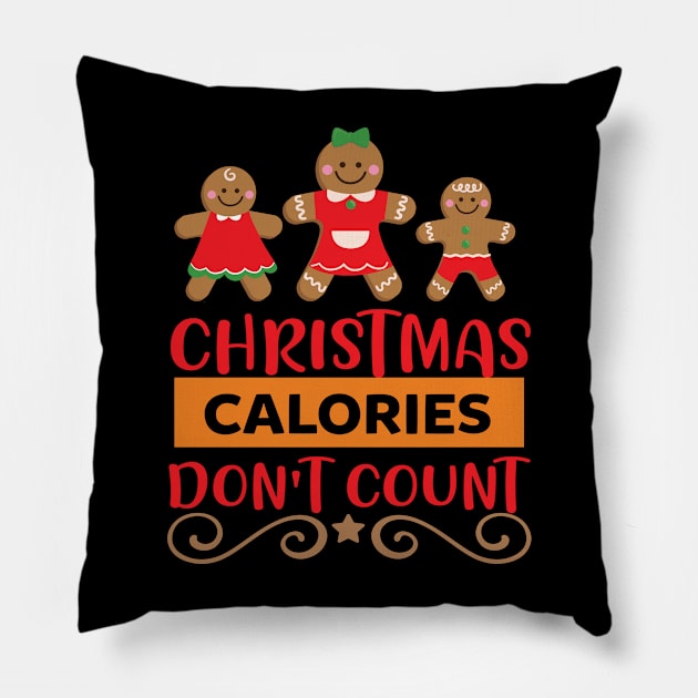 Christmas Calories don't count Pillow by 1AlmightySprout