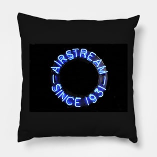 Airstream vintage neon sign Pillow