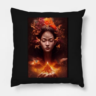 Sorceress of Harvest Magic Pillow