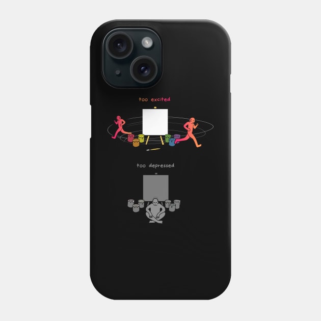 Too Excited Phone Case by RaminNazer