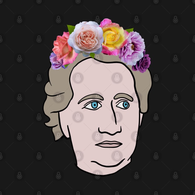 Goethe Portrait With Flower Crown by isstgeschichte