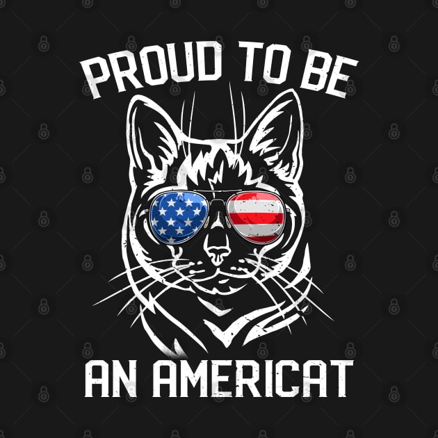 American Cat Shirt, 4th Of July Proud To Be Americat Women by nikolay