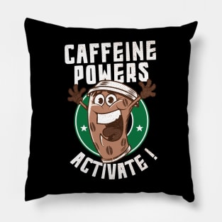 caffeine powers activate!!! Pillow