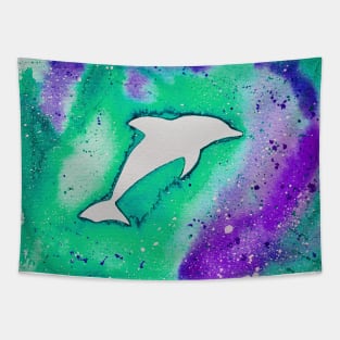 Dolphin in green Tapestry