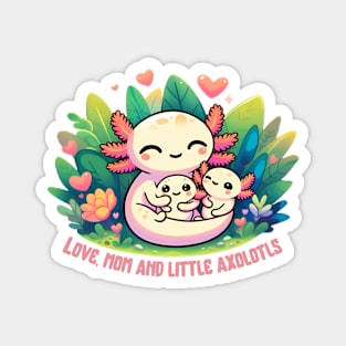 Cute Axolotl Mom Mothers day Magnet