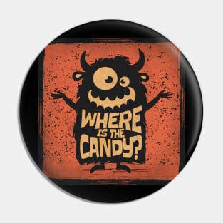 Where is the candy? Candy Monster. Pin