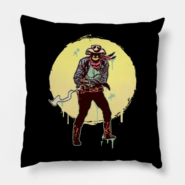 Ghoul Cowboy Pillow by Another Dose