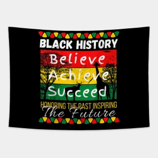 Believe Achieve Succeed Black History Month Tapestry