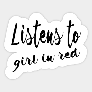 Girl In Red Stickers Teepublic