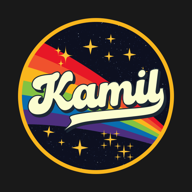 Kamil // Rainbow In Space Vintage Style by LMW Art