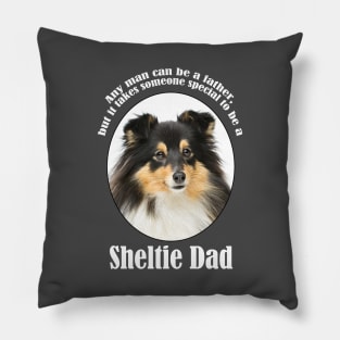 Tri Color Sheltie Dad Pillow