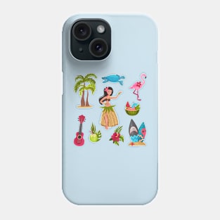 hawaii symbols collection Phone Case