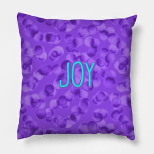 Joy (Purple and Teal) Pillow