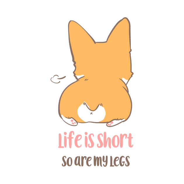 Corgi Short legs sit down by clgtart