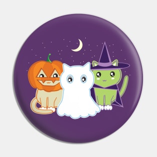 Halloween Kitties Pin