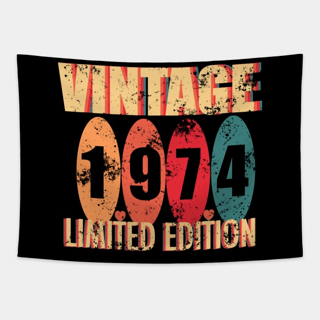 Vintage 1974 Limited Edition Tapestry by Whisky1111