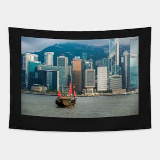 Grand Victoria Harbour - Hong Kong - River Artwork Tapestry