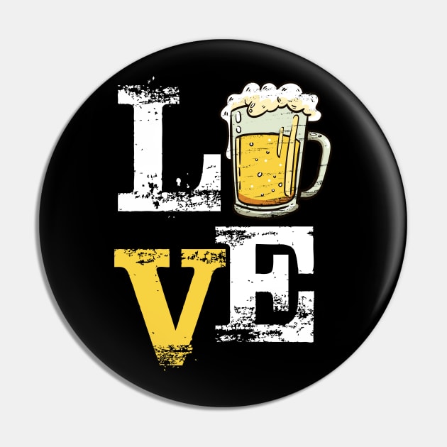 Love Beer Pin by Hip City Merch