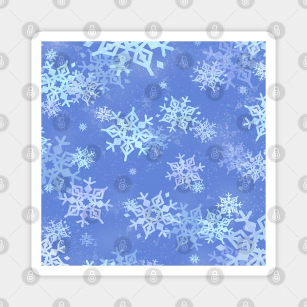 Snow crystals Magnet by CleanRain3675