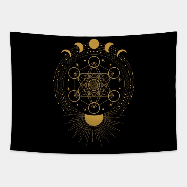 Metatron's cube tapestry 2025