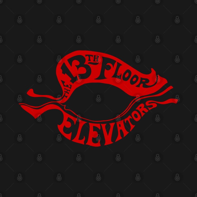 The 13th Floor Elevators - Psychedelic Rock - Red Logo Only by EverGreene