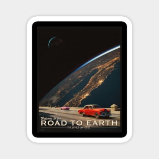 ROAD TO EARTH POSTCARD. Magnet