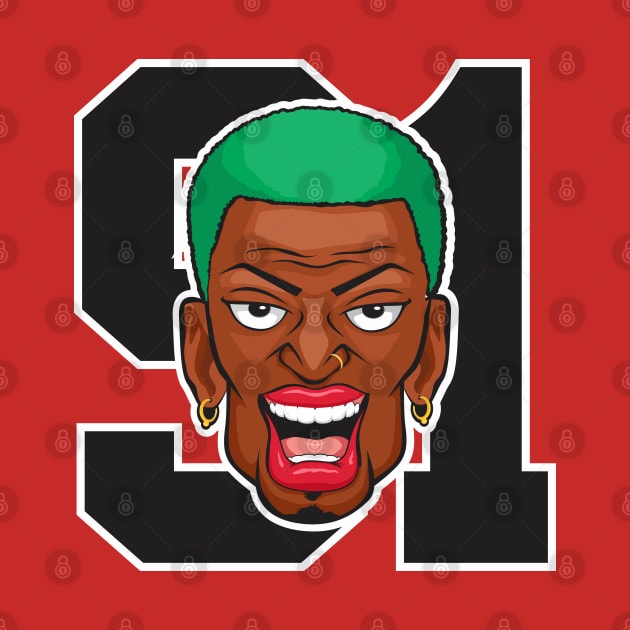 Dennis Rodman 91 by Diskarteh