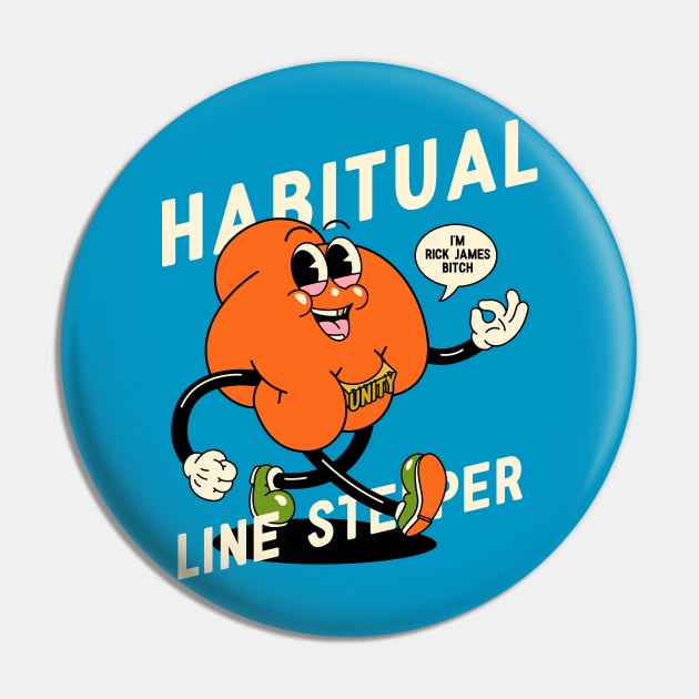 Habitual Line Stepper - Fist with Unity Ring Pin by anycolordesigns