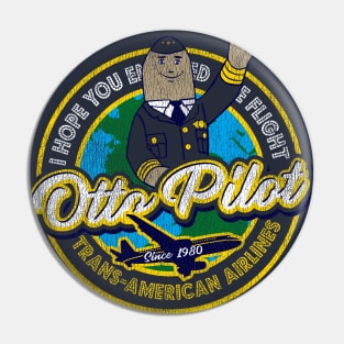 Otto Pilot Airplane Pilot Worn Out Pin