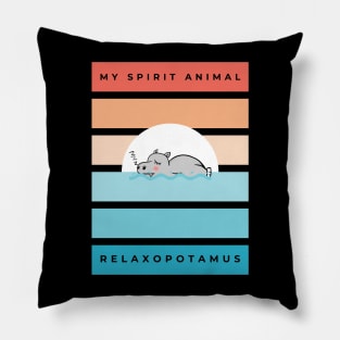 Relaxopotamus Pillow