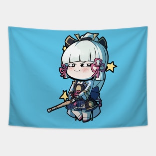 Chibi Ayaka - Genshin Impact Tapestry