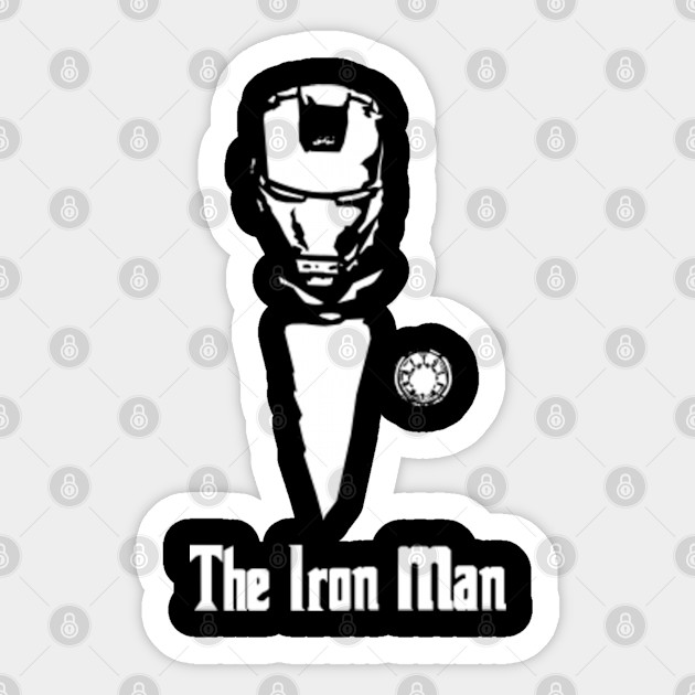 The Iron Man The Iron Man Logo Sticker Teepublic