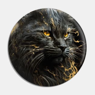 Cat Portrait Animal Nature Wildlife Dark Painting Wild Spirit Pin