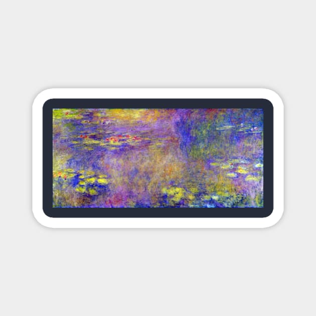 Waterlilies by Claude Monet Magnet by MasterpieceCafe