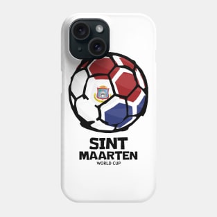 Sint Maarten Football Country Flag Phone Case