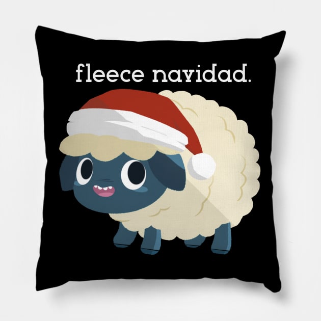 fleece navidad. Pillow by gubsly