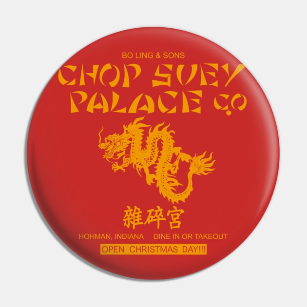 Chop Suey Palace (Yellow) Pin by Sharkshock