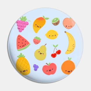 Kawaii fruits Pin