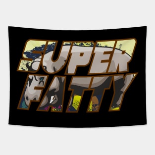 super fatty hippo africa comic birthday gift shirt Tapestry