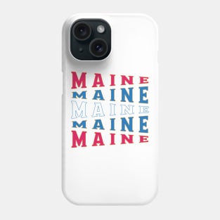 TEXT ART USA MAINE Phone Case